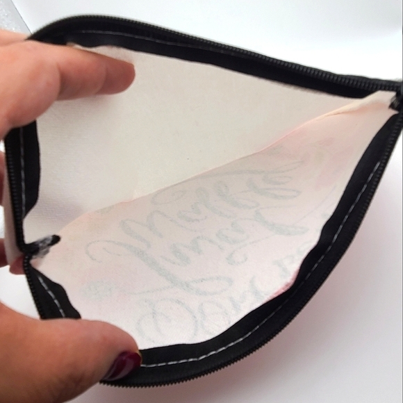 Floral Print Cosmetic, Storage Canvas Like Bag - Picture 6 of 9